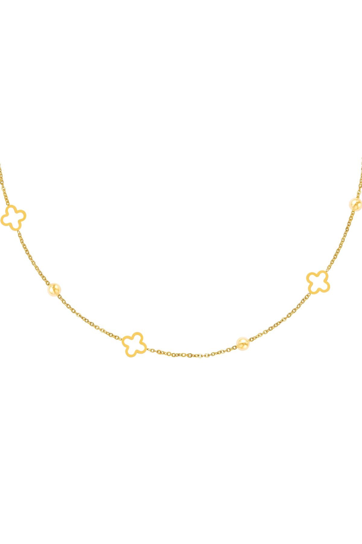 Ketting open klavers Stainless Steel