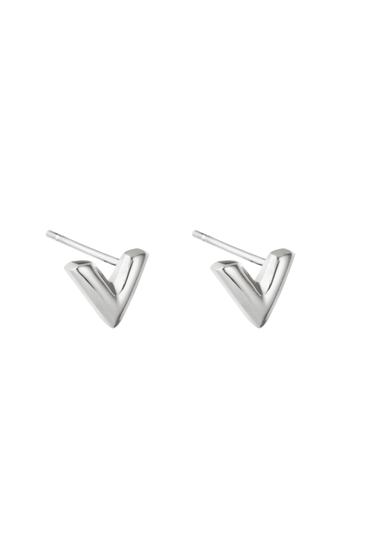 Oorbellen Think V Stainless Steel