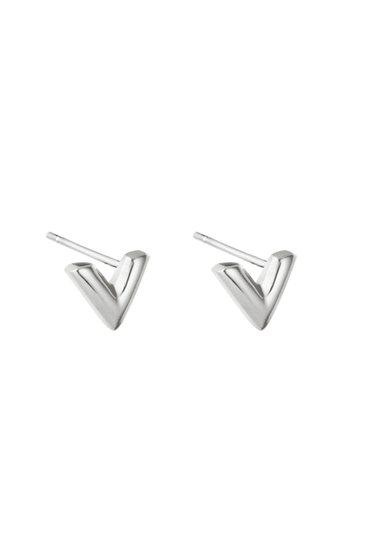Oorbellen Think V Stainless Steel